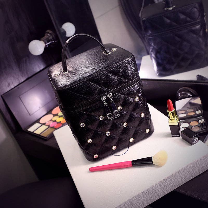 Ole - Wholesale Makeup/Cosmetic Bag - Rhinestone Make-up Box HB23975