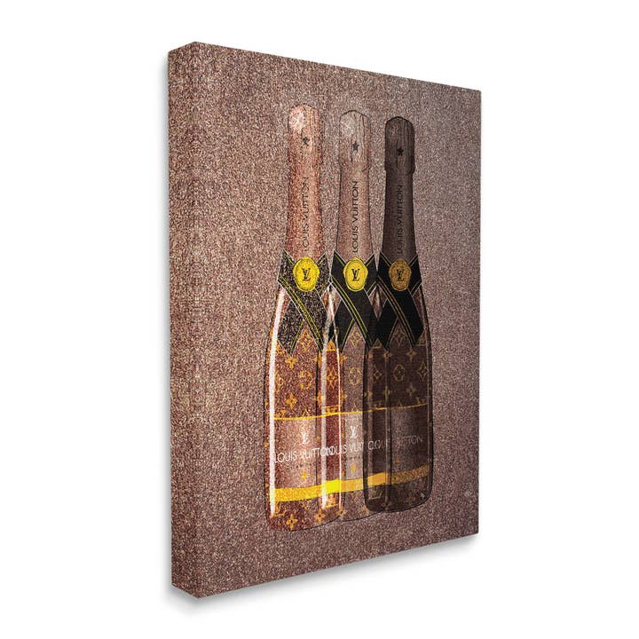 Stupell Industries - Wholesale Wall Decor - Kids & Baby - Abstract Brown Wine Bottles Canvas Art7