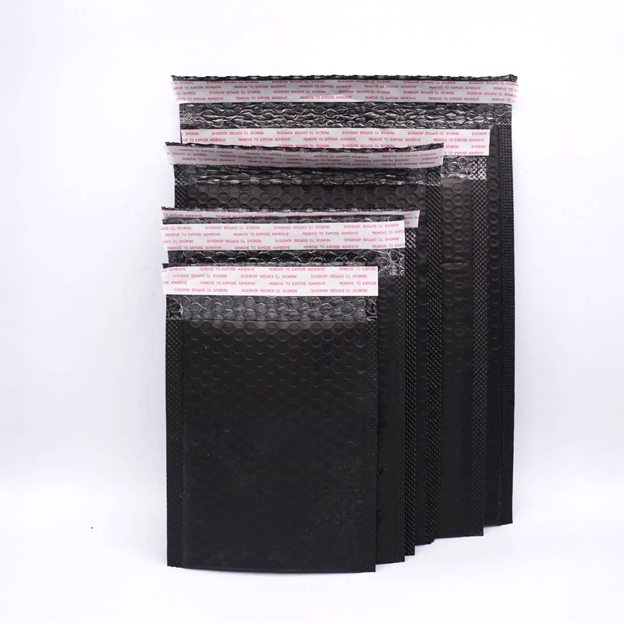 ByHome – Engroshandel Konvolutter – 25 stk. sorte boblekuverter med selvklæbende lukning i 7 størrelser2