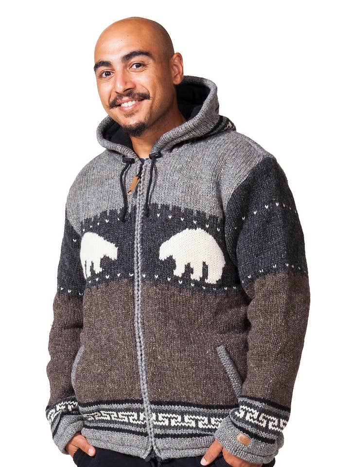 Polar Bear Cardigan for wholesale by Ark Imports