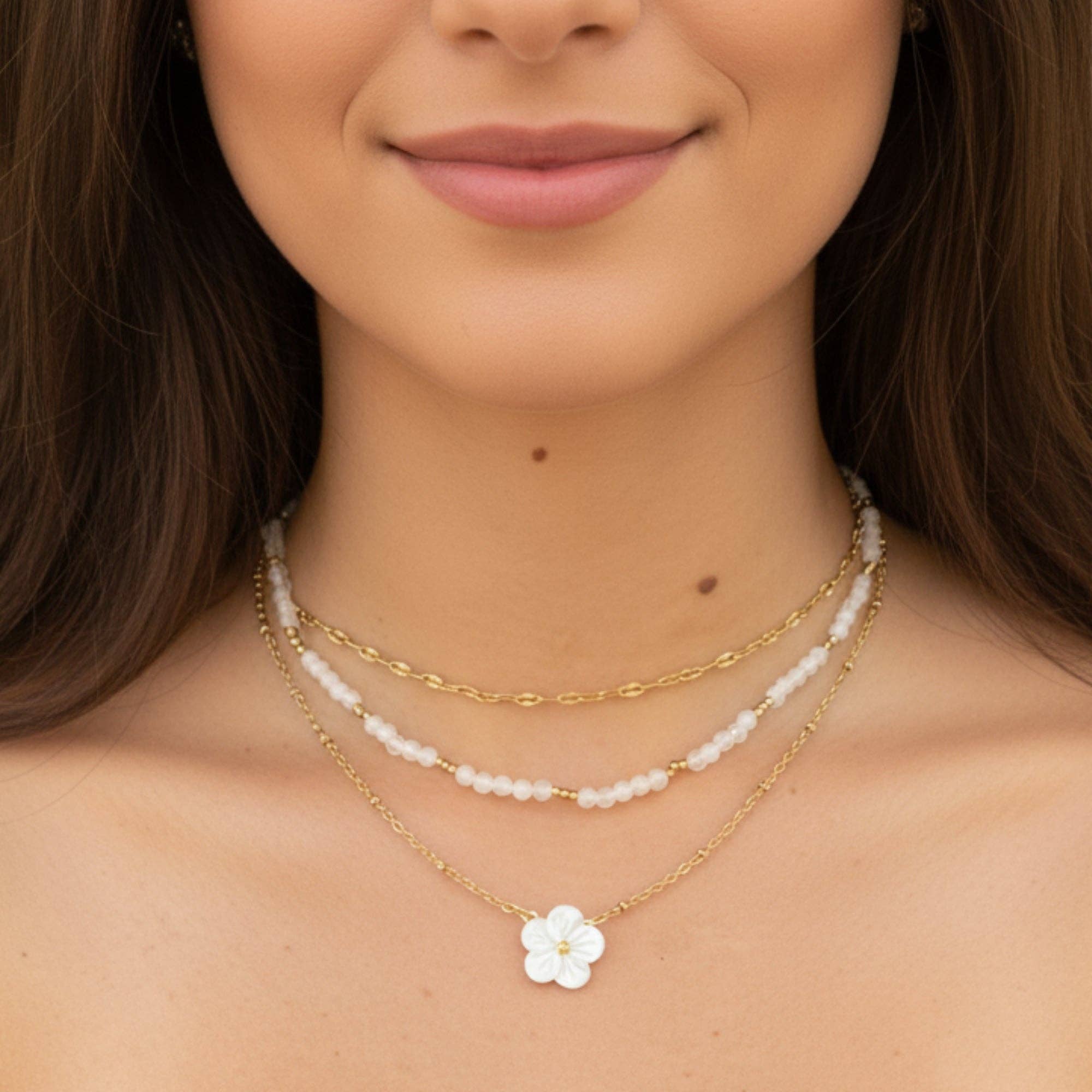 Soul Charms - Wholesale Choker/Collar - Birthstone Gemstone Choker Necklace, Waterproof 18K Gold4