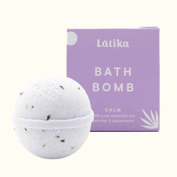 Latika Beauty - Wholesale Bath Bomb/Fizz - Calm Bath Bomb – Pure Essential Oils 🟣