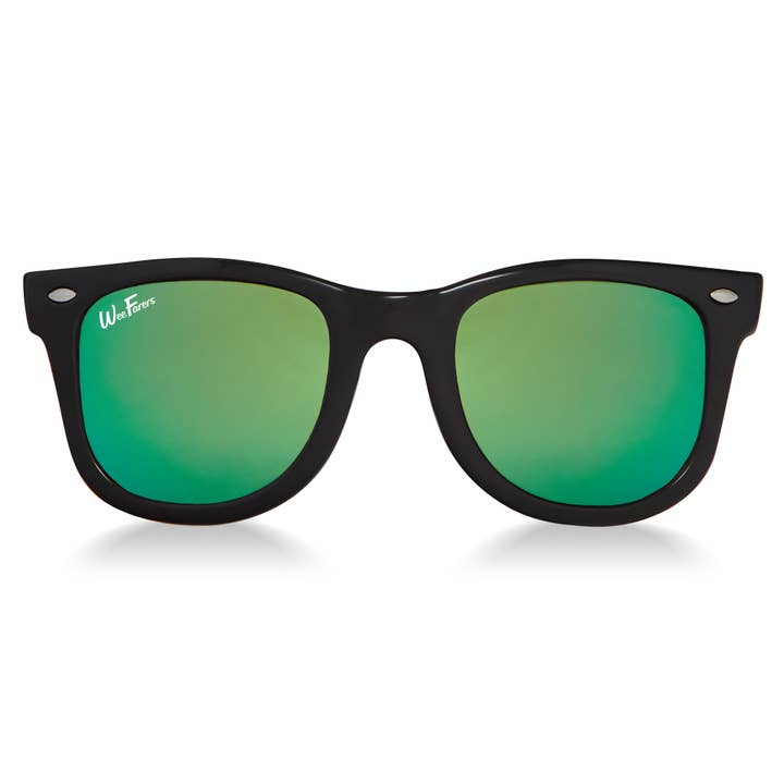 Polarized WeeFarers - Black w/ Sea Green and other Purchase Wholesale polarised sunglasses. Free Returns & Net 60 Terms on Faire trending on Faire.
