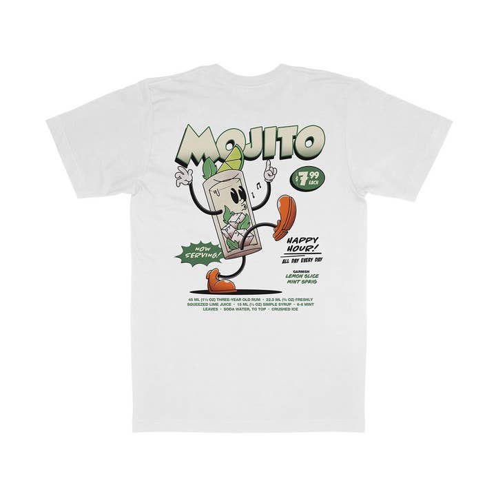 Mojito Organic Heavyweight T-Shirt White for wholesale by Weekend Concept