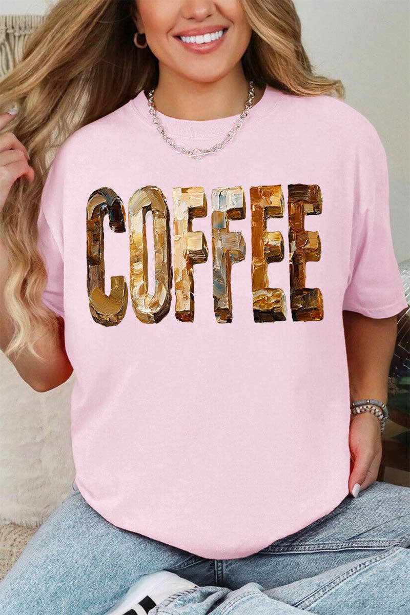 Wholesale Accessory Market - Wholesale Screen Printed T-Shirt - Women's - The Painted Coffee Comfort Colors Adult Ring-Spun Cotton Tee0