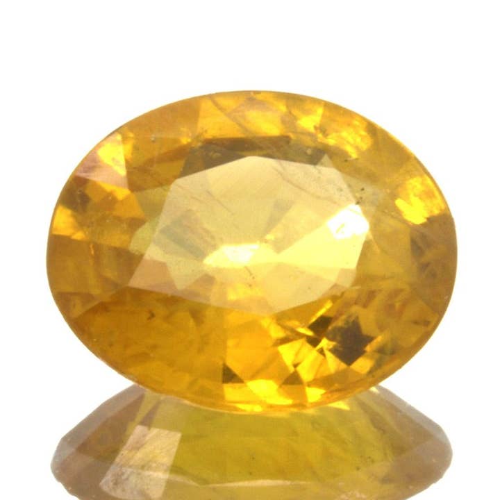 1.73 ct. Zaffiro giallo taglio ovale per la vendita all'ingrosso da parte di Naturjoya