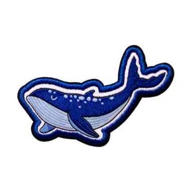 Blue Whale - écusson recyclé pour la vente par Pachee