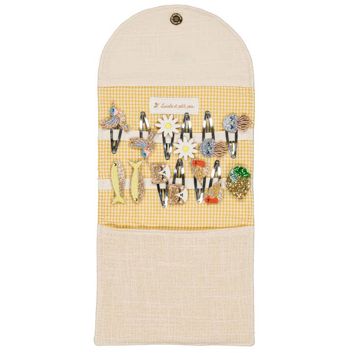 Barretthouder etui - Citroen voor wholesale door Luciole et Petit Pois