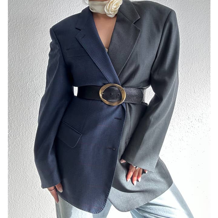 upcycle kontrast blazer für den Großhandel von ERDLUXE