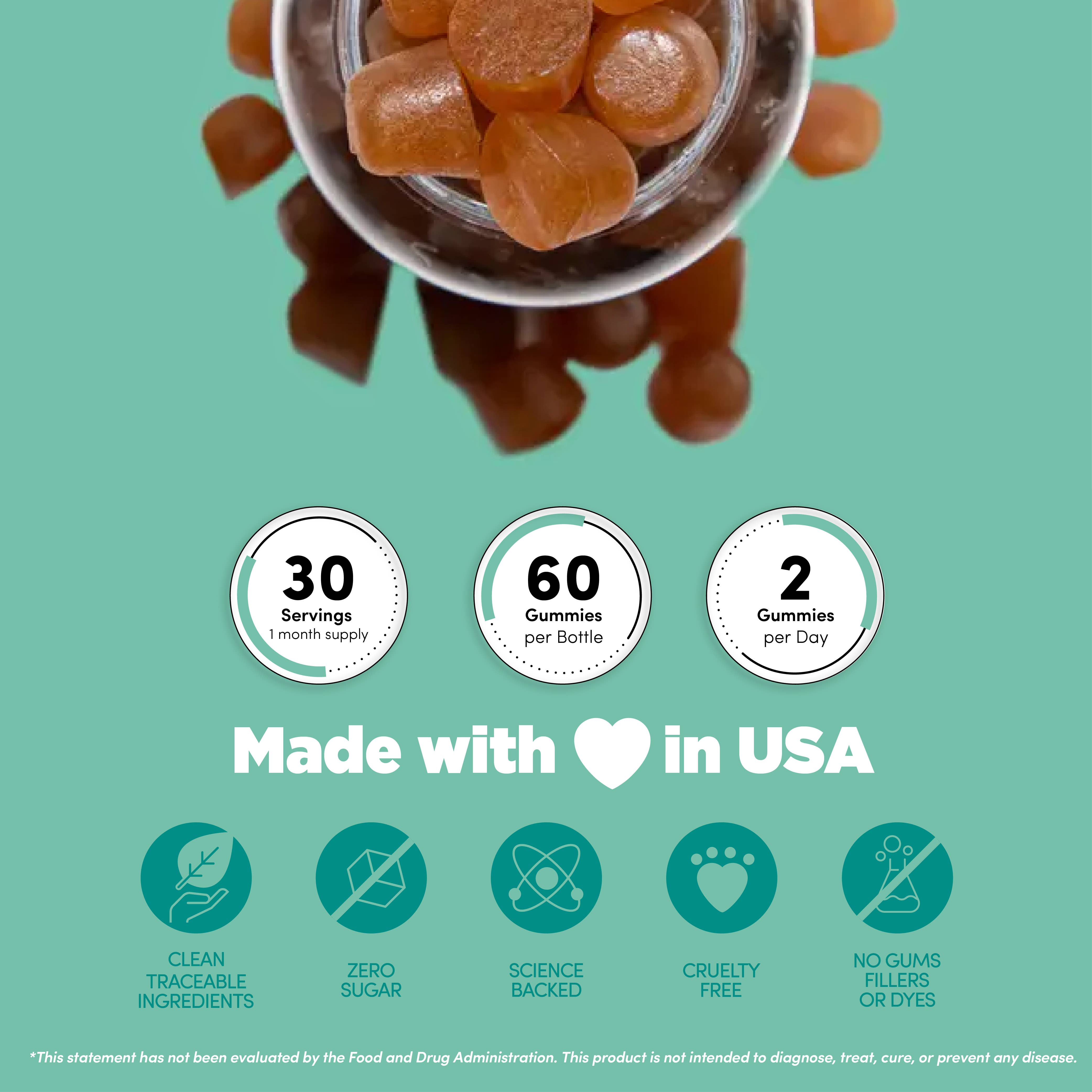 REWELLSS – Engroshandel Kosttilskud og vitaminer – REWELLSS Irish Sea Moss Gummies I Sund hud, led og skjoldbruskkirtelsundhed Jeg fremstillet i USA5