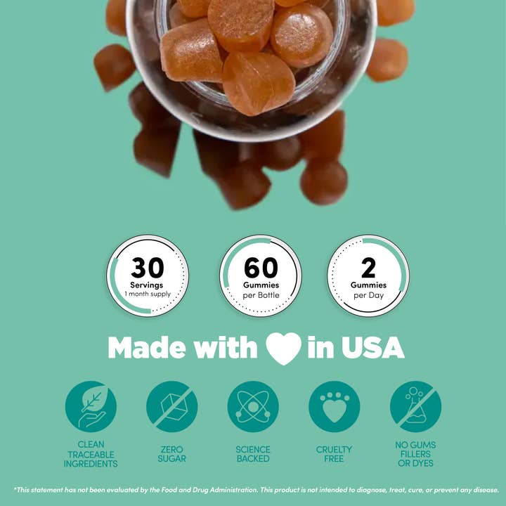 REWELLSS - Wholesale Oral Supplement/Vitamin - REWELLSS Irish Sea Moss Gummies I Healthy Skin, Joints & Thyroid Health I Made in USA5