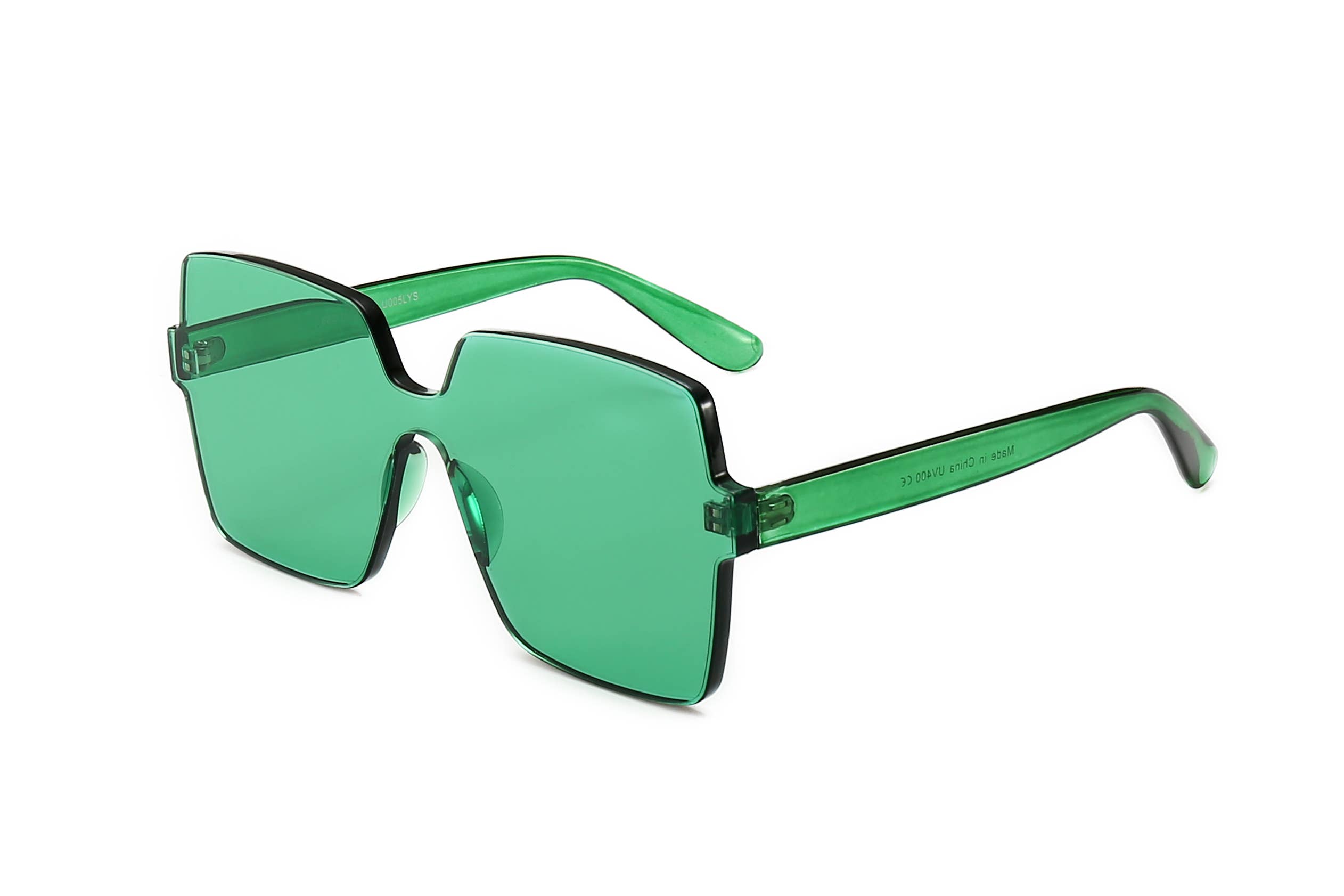 Trio Trading – wholesale Sunglasses – Unisex – RIMLESS THICK PCOVERSIZED SUNGLASSES COLORFUL ASSORTED7