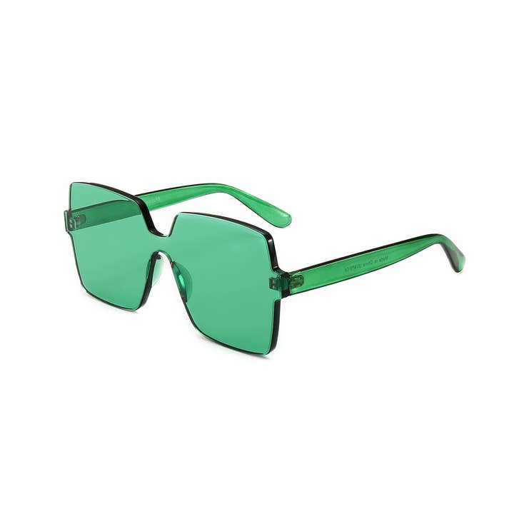 Trio Trading - Wholesale Sunglasses - Unisex - RIMLESS THICK PCOVERSIZED SUNGLASSES COLORFUL ASSORTED7