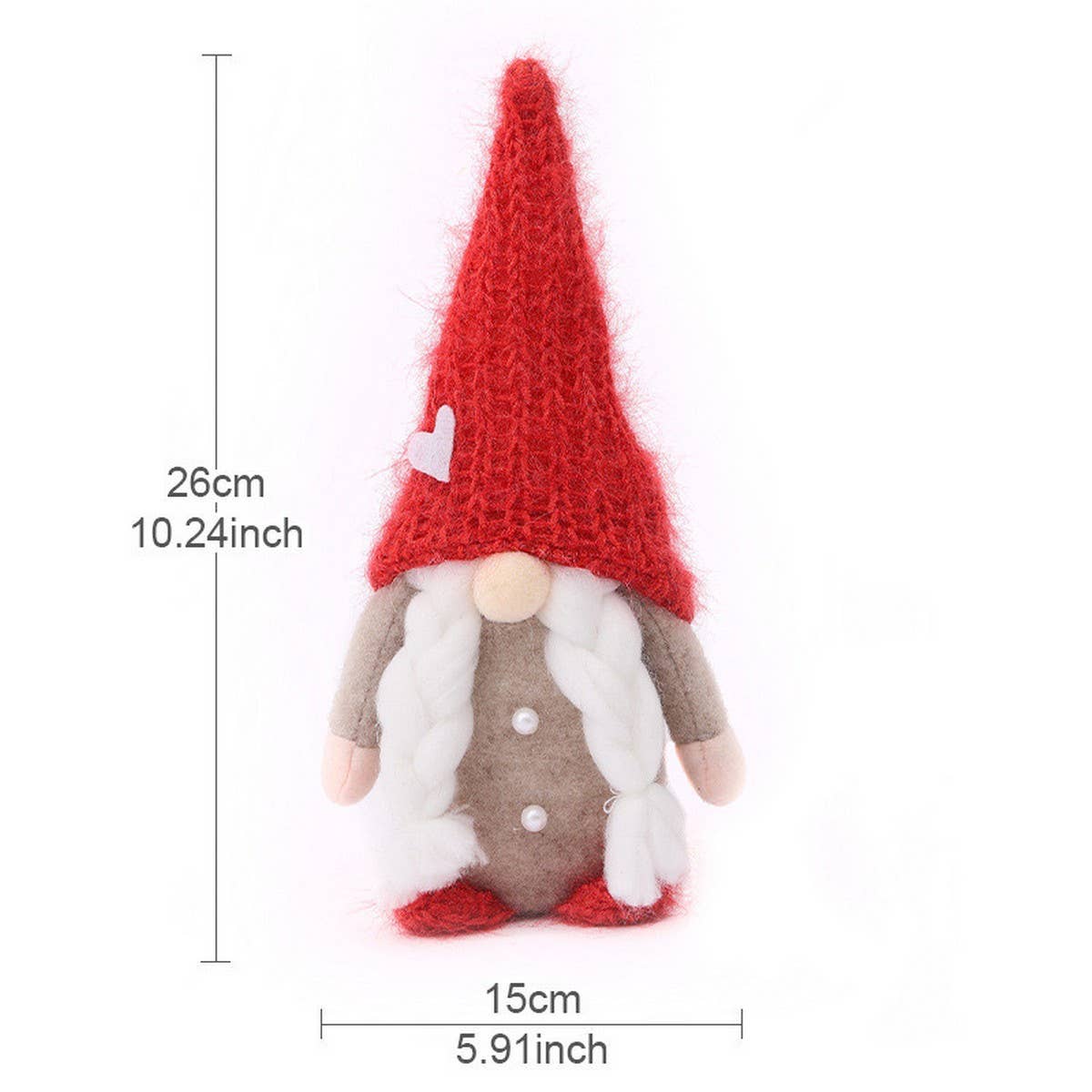 NINEXIS - Wholesale Christmas Decoration - CWMM1736_10.24" Christmas Rudolph Gnome Home Decor3