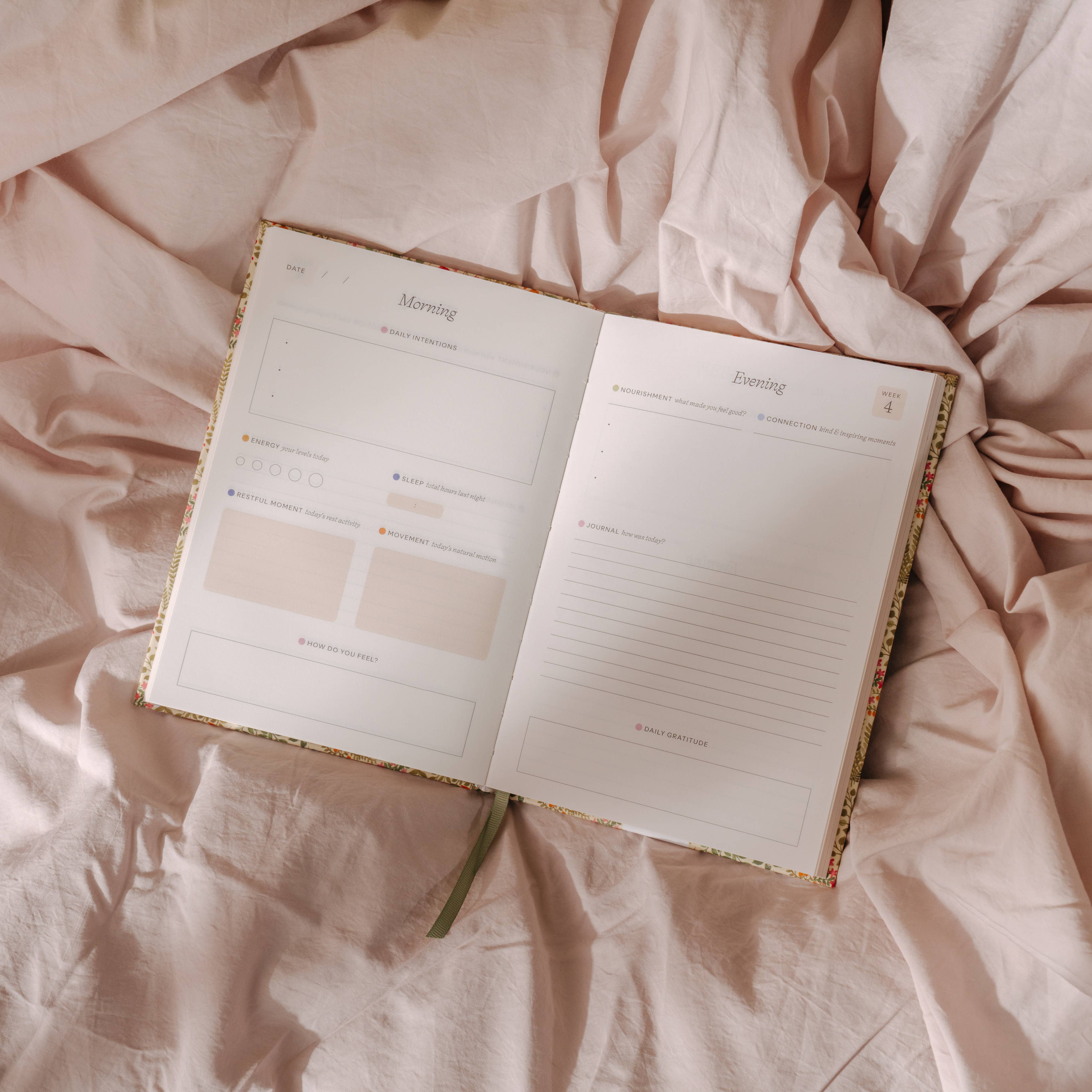 Papier - Vente Journal intime - Journal de bien-être guidé, doré, couverture rigide A5 - Fées volantes4