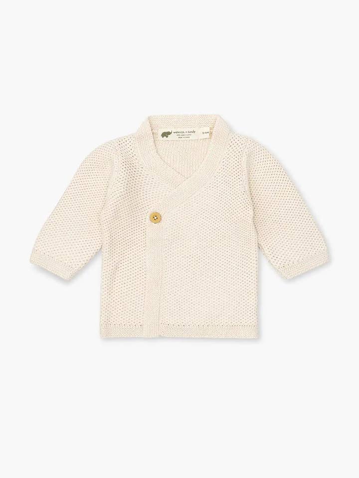 Chaqueta de Bebé Afortunado_Crema para venta al por mayor de Monica + Andy