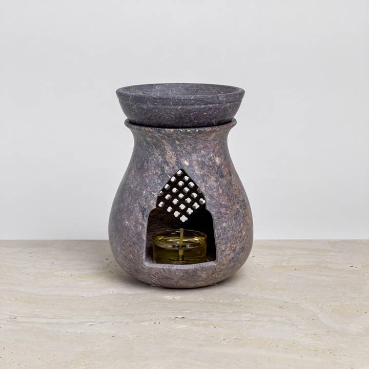 India Handicrafts Inc - Wholesale Oil Warmer - Stone Essence Burner1