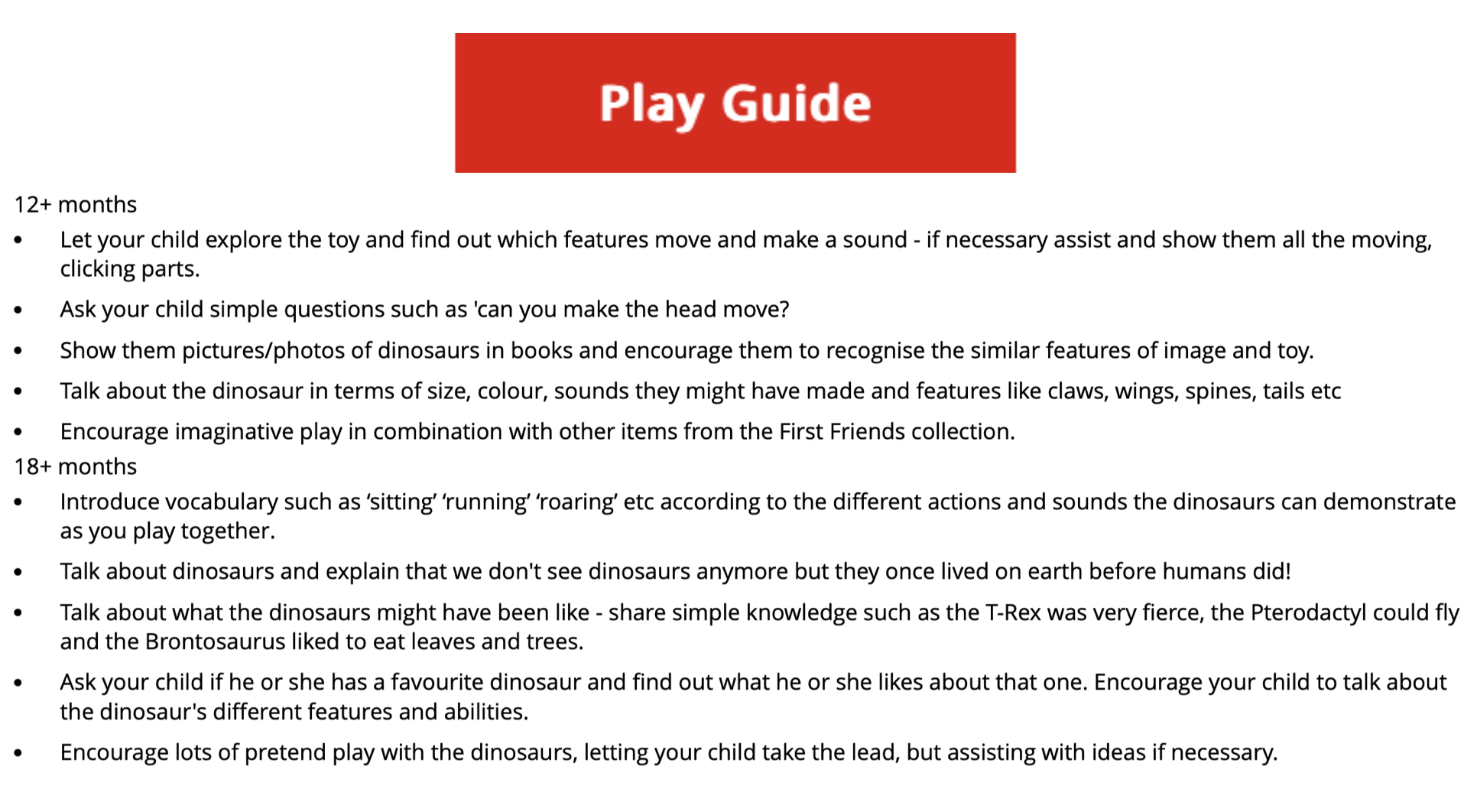 Speedy Monkey - Wholesale Toy Set - Kids - First Friends Stegosaurus3