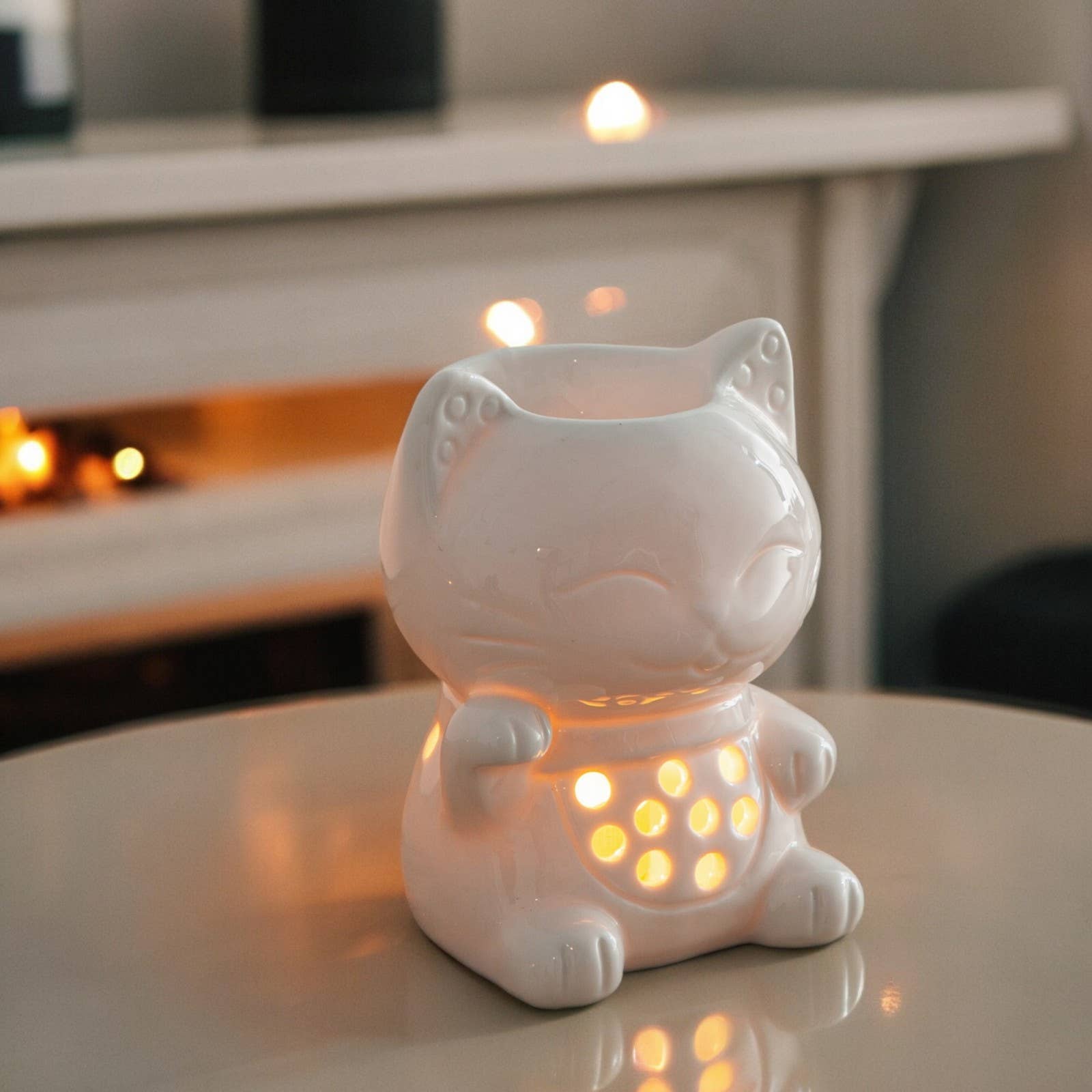 Zen'Arôme - Wholesale Oil Warmer - Ceramy Tommy the Cat Fragrance Burner – Melts Burner6