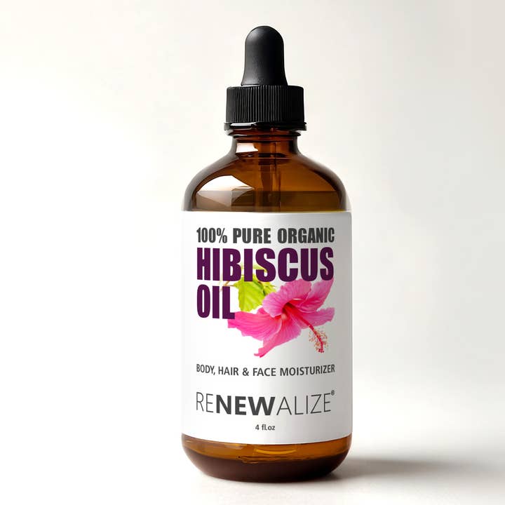 Organic Hibiscus Seed Oil Unrefined Cold Pressed 4 fl oz for wholesale by Renewalize