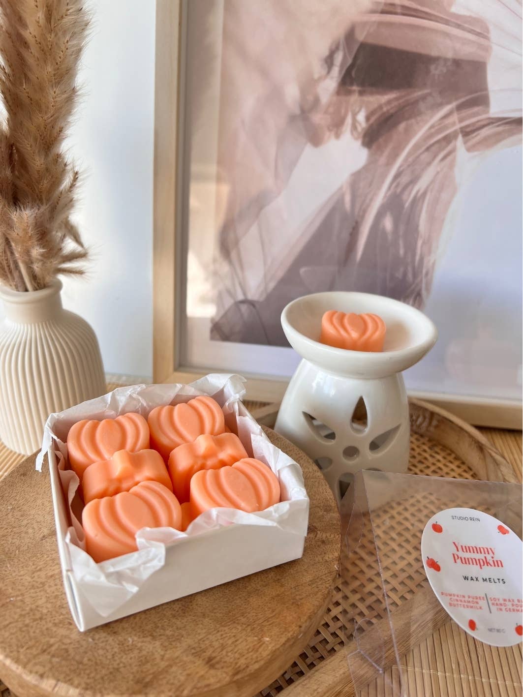 Studio Rein – Großhandel Schmelzwachs – Kürbisförmige Sojawachsschmelzer, 80 g4