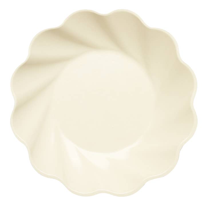 Piatto da insalata compostabile Simply Eco Crema/8pz per la vendita all'ingrosso da parte di Sophistiplate