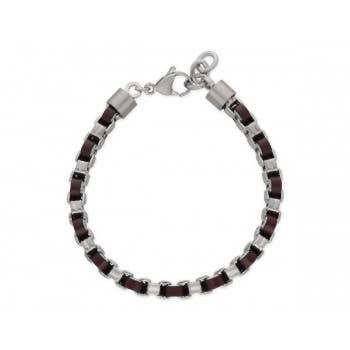 Pulsera piel y acero para venta al por mayor de Liska