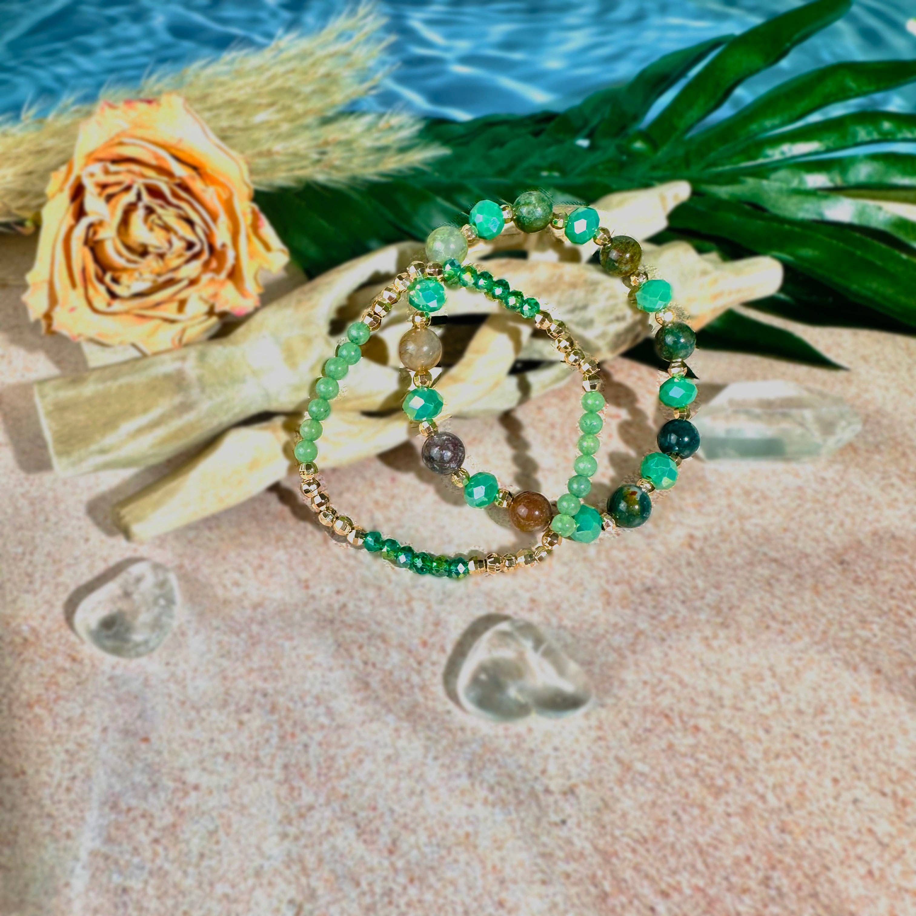 Soul Charms - Wholesale Sieradenset - Triple Earth Crystals Peace Love Abundance BYOB-armbandenset1