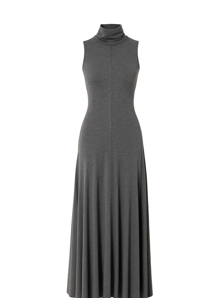 Mockneck Flowy Maxi Dress for wholesale by RIVIR