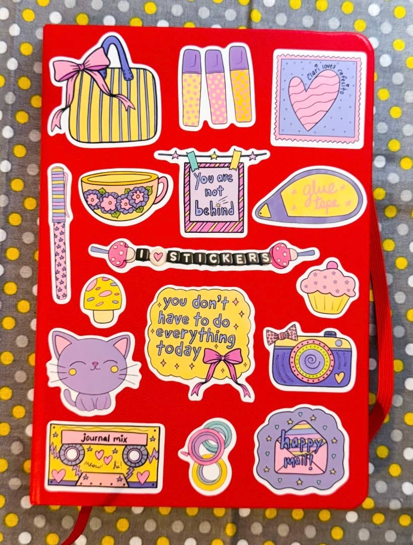 Clari Loves Cafecito - Wholesale Sticker - Clari's Fav A4 Sticker Sheet2