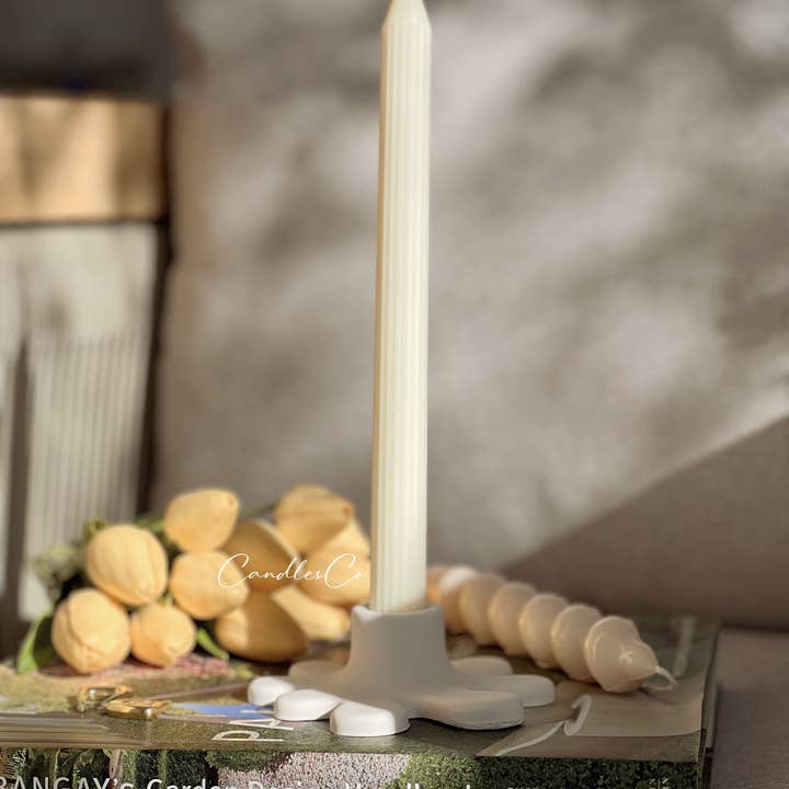 White Candle Holder for wholesale on Faire1