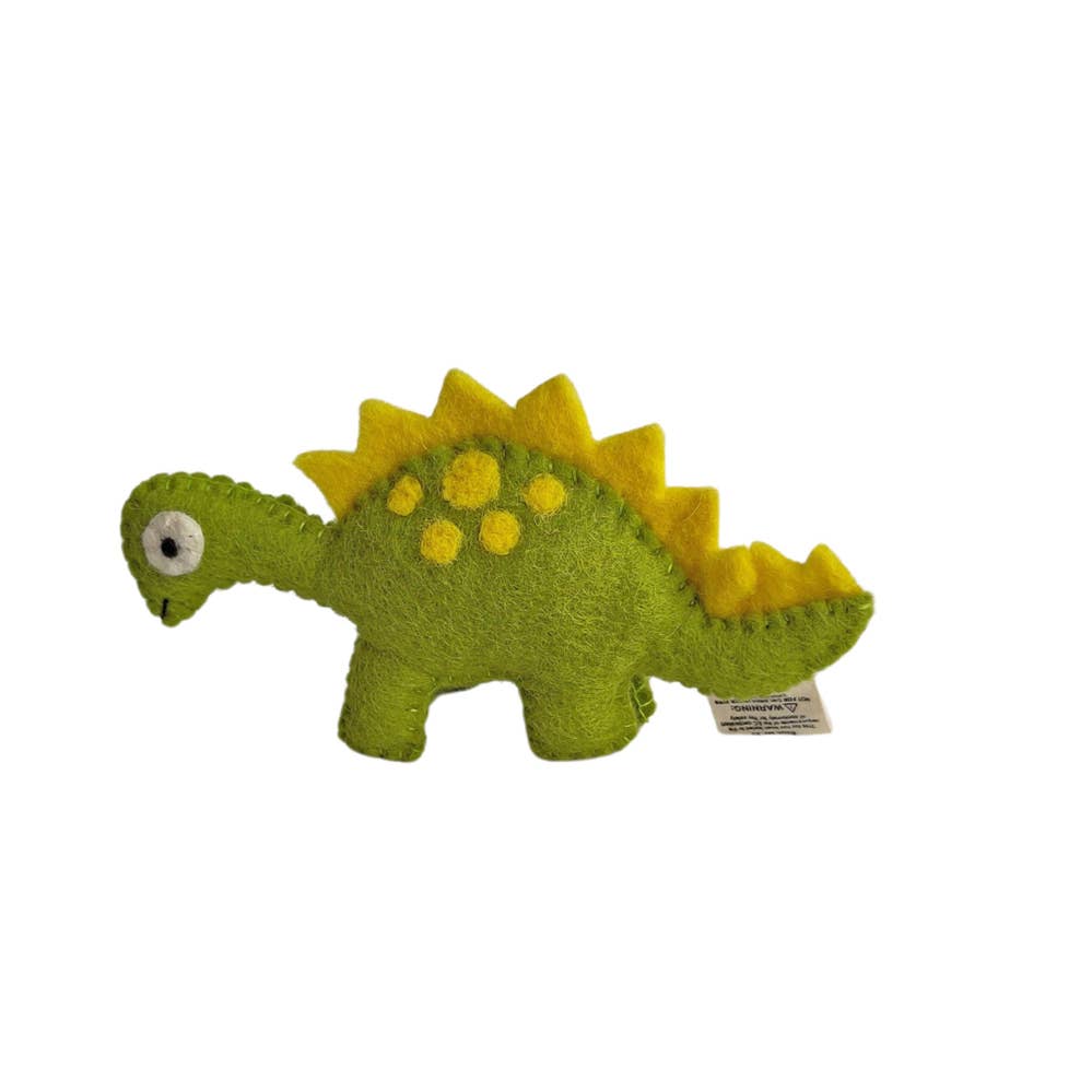 Koseli Handmade – wholesale Stuffed/plush toy – Kids & baby – Dinosaur - small lime green with yellow0