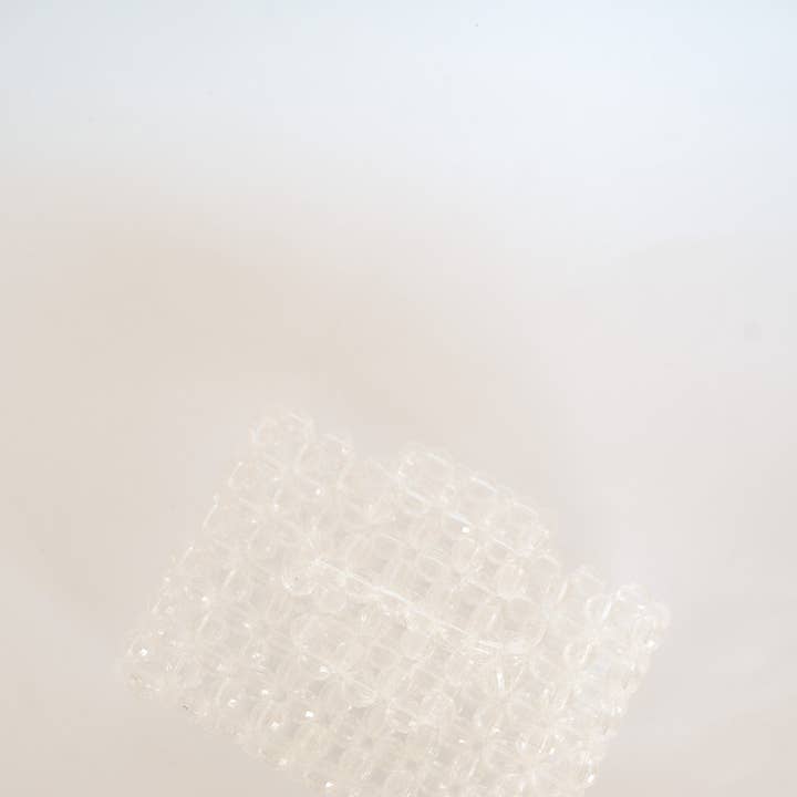 BEADED CARD PURSE - CLEAR and other Purchase Wholesale clear beaded charger plates. Free Returns & Net 60 Terms on Faire trending on Faire.