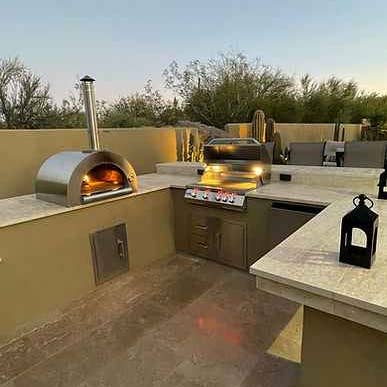 Kokomo Built-In Wood Fired Pizza Oven 32” for Ultimate Outdoor Cooking for wholesale by Patio Elegance