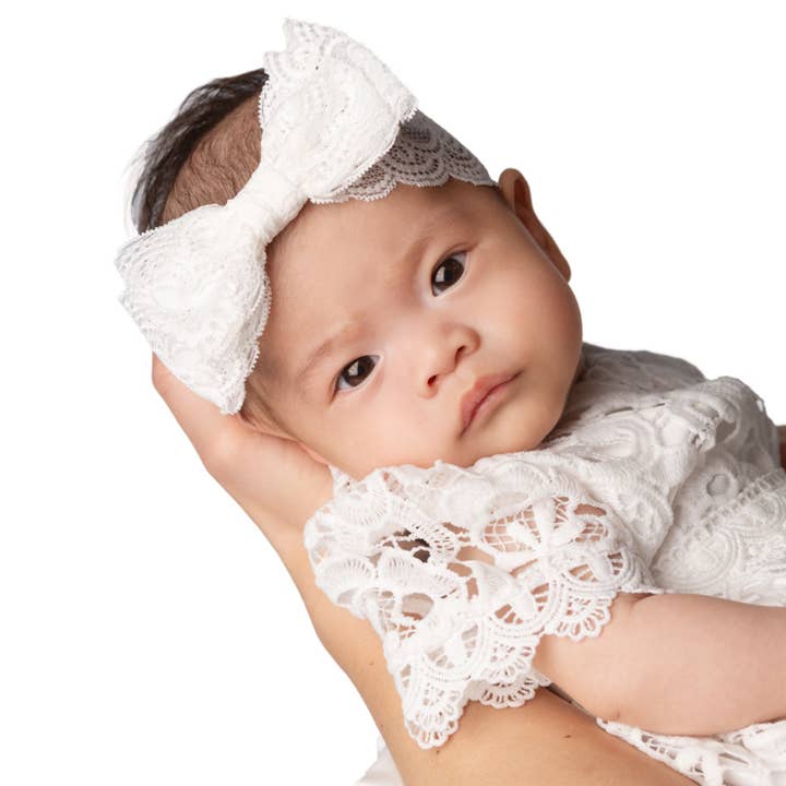 Bows Arts - Wholesale Fashion Headband - Baby - Lacey Baby Headband1