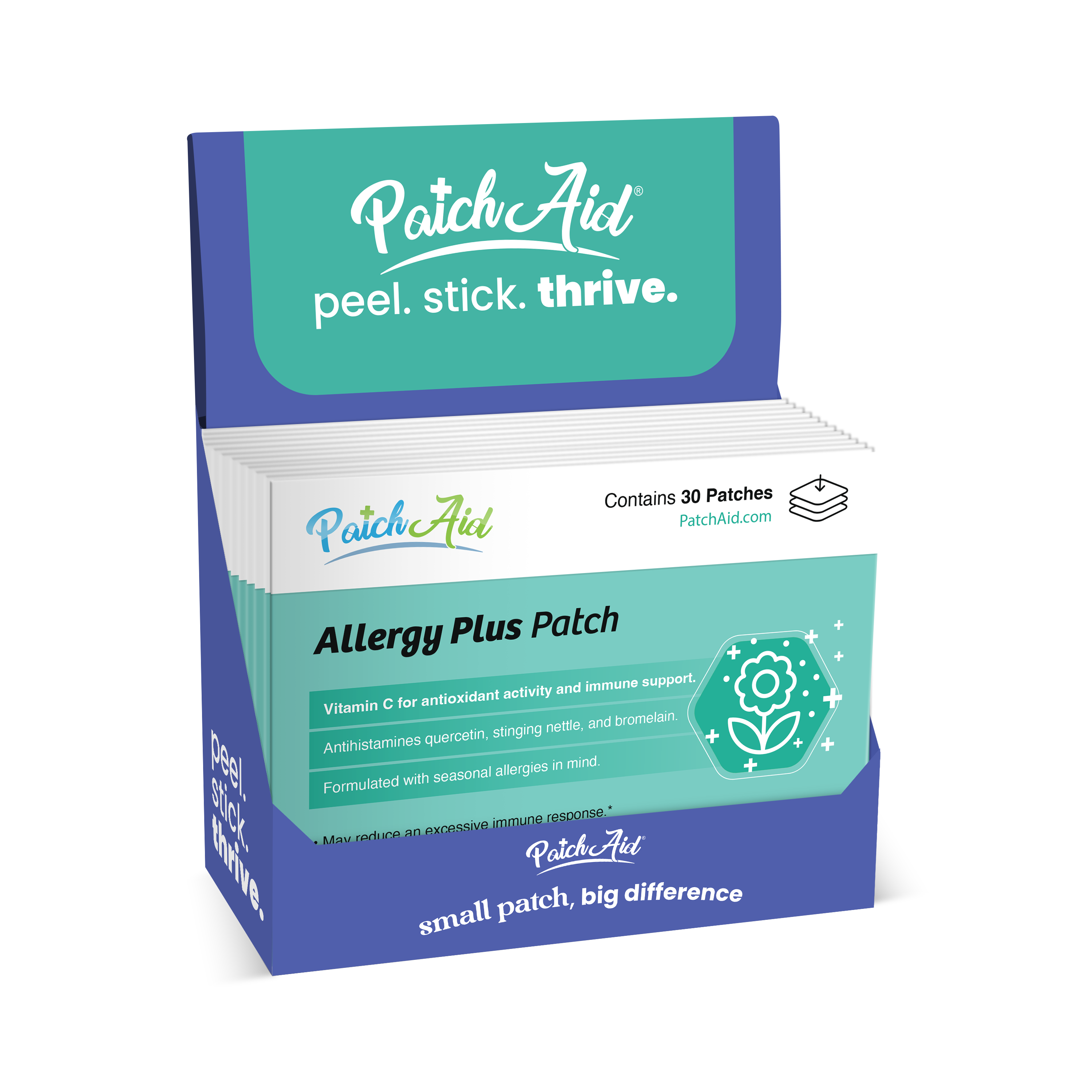 PatchAid - Vente Supplément oral/vitamine - Patch vitaminé Allergy Plus - Soulagement naturel des allergies0