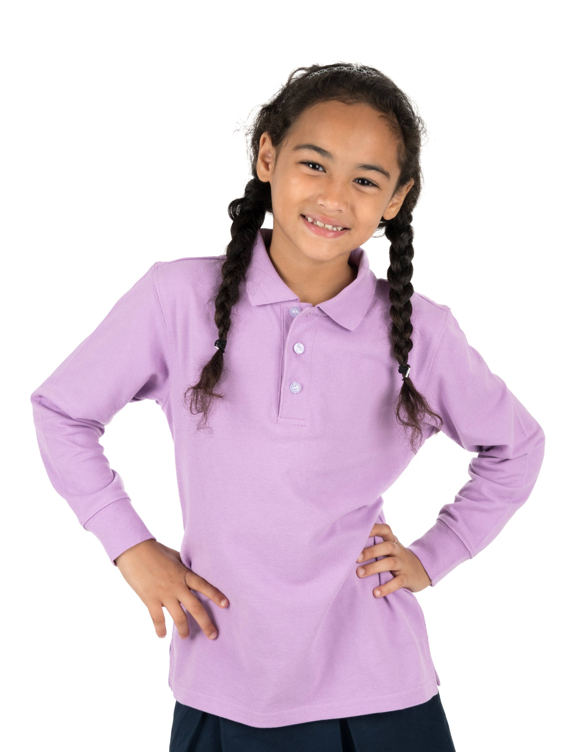 Leveret Pajamas – wholesale T-shirt – Kids – Kids Boys Long Sleeve Cotton Polo Shirt26