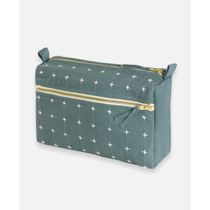 Anchal - Vente Trousse de toilette – femme - Trousse de toilette moyenne en point de croix6