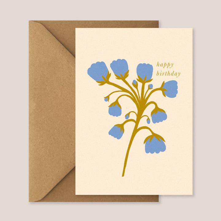 Carte d'anniversaire Bouquet de fleurs pour la vente par Kiran Ravilious