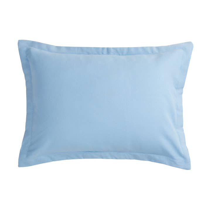 Light Blue Linen Baby Pillow Sham (INCLUDES insert) for wholesale by Liz And Roo