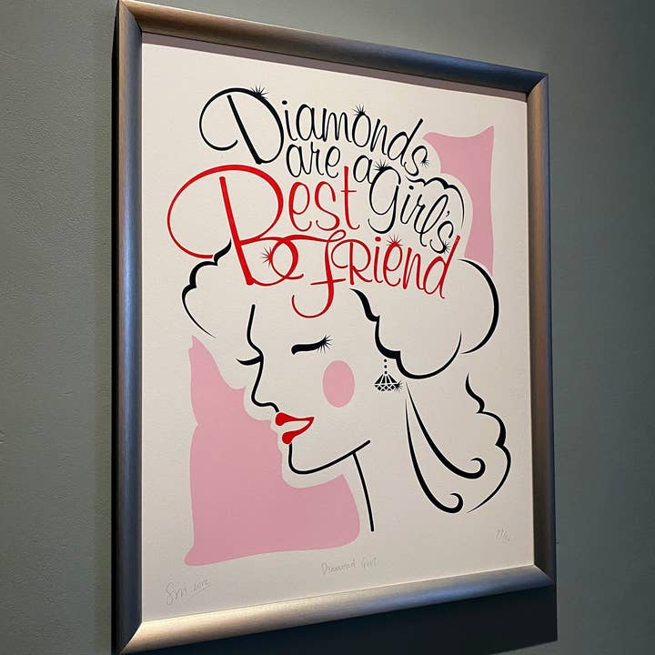 Diamond Girl Print voor wholesale door Samantha Morris