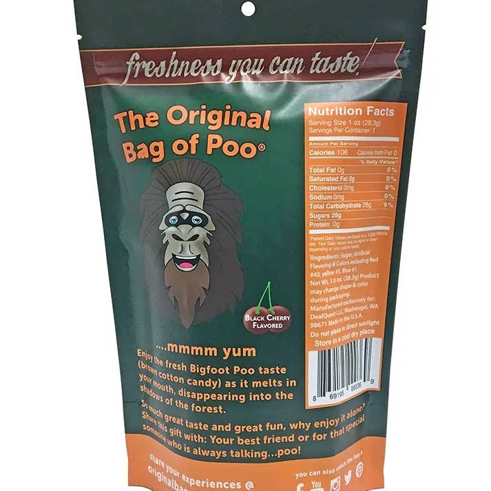 "The Original Bag of Poo"® - Wholesale Cotton Candy - The Original Bag of Poo (Sasquatch Poo)