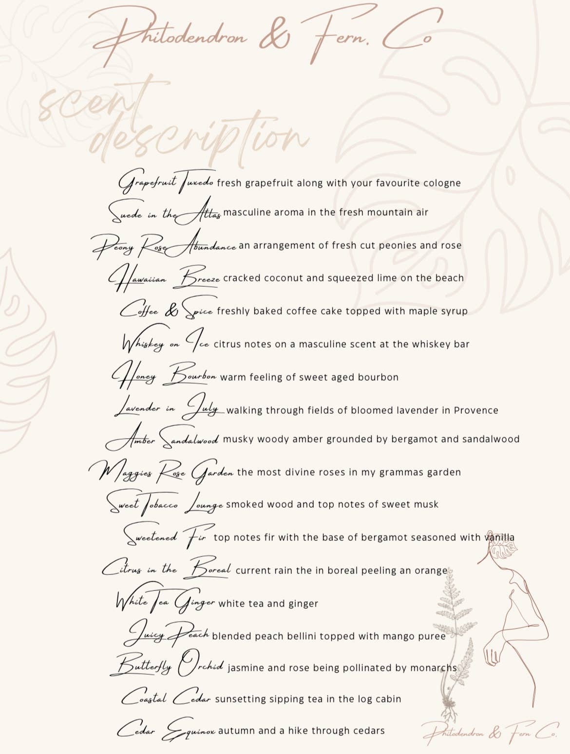 Philodendron and Fern Co. – Engroshandel Glaslys – Helt naturligt massagelys i tekop7