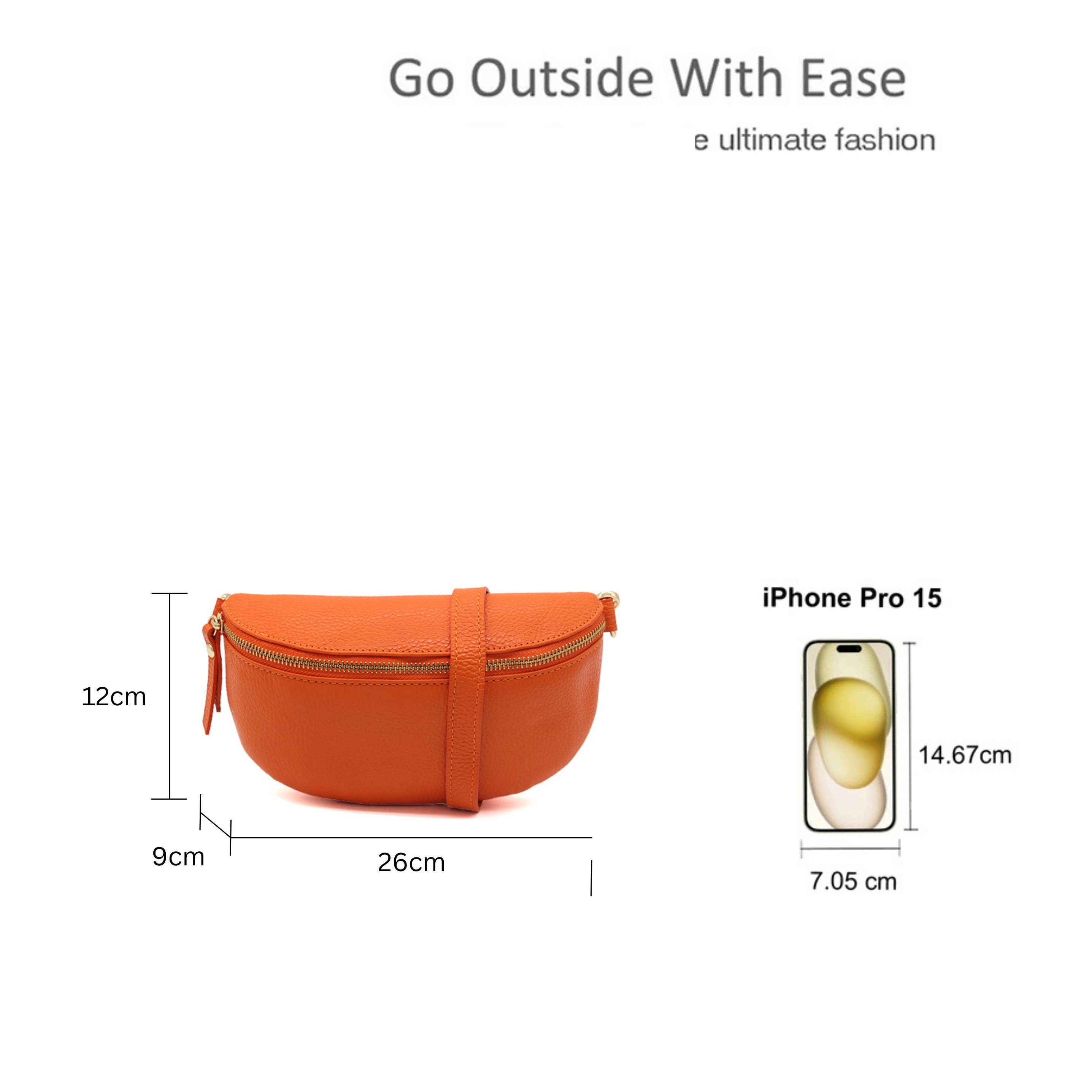 Ellas Trading – wholesale Crossbody bag – Women's – GenuineI Italian Leather Sling Crossbody Bag with Zippere11