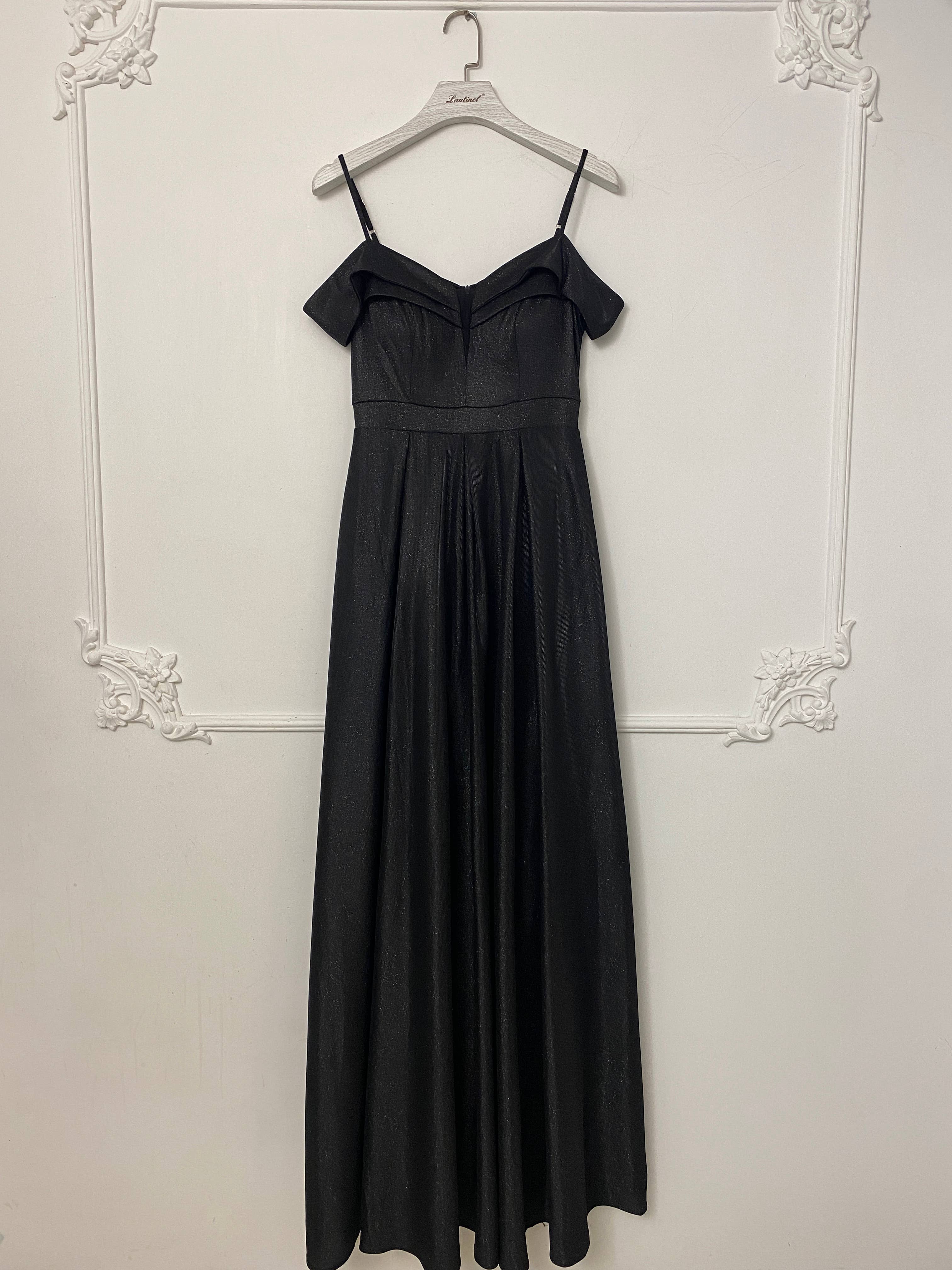 Lautinel - Wholesale Gown - Women's - Boat Neck Sequin Long Evening Dress R18366