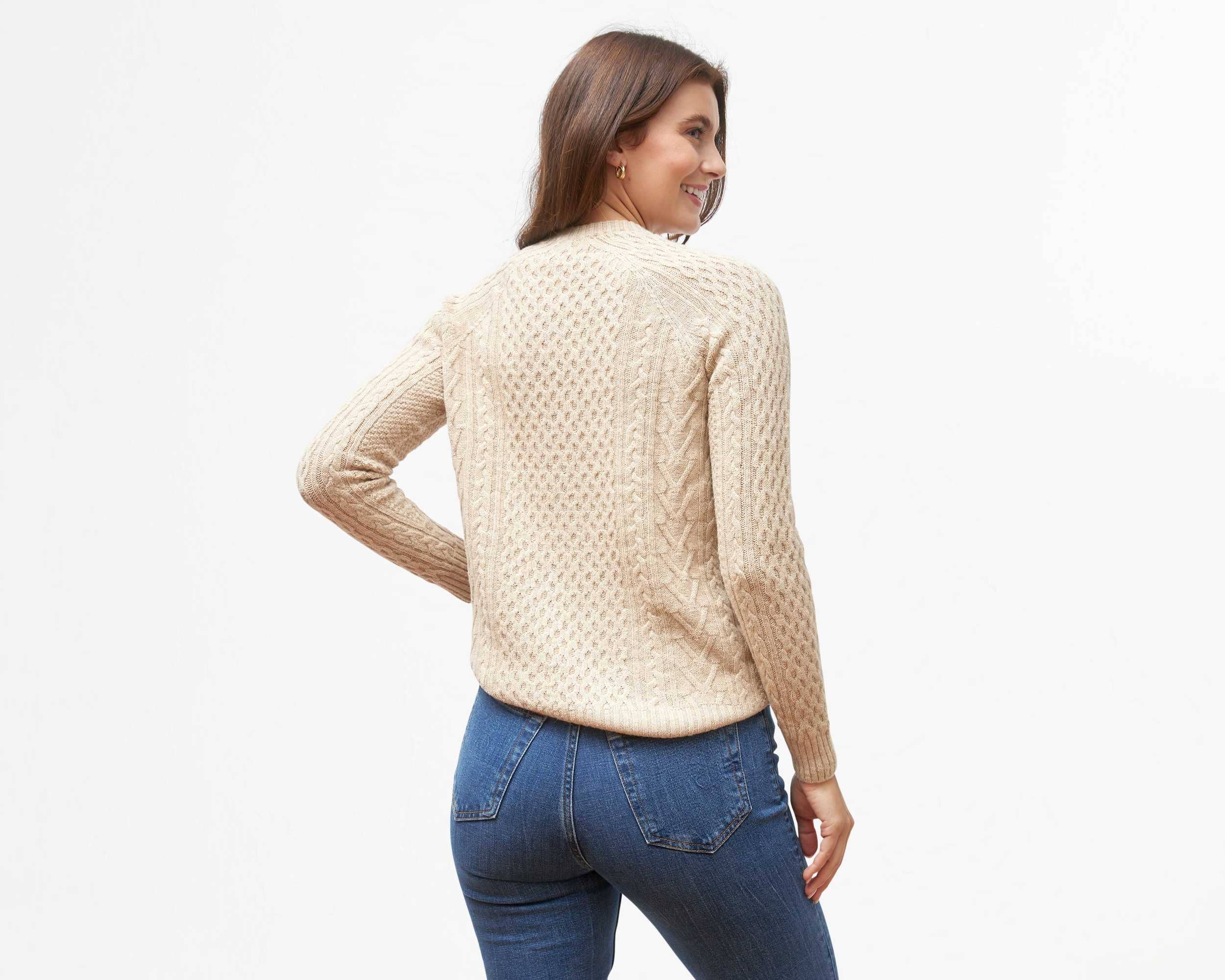 Oliver Charles - Wholesale Knit Sweater - Women's - 100% Yak Wool Cable Knit6