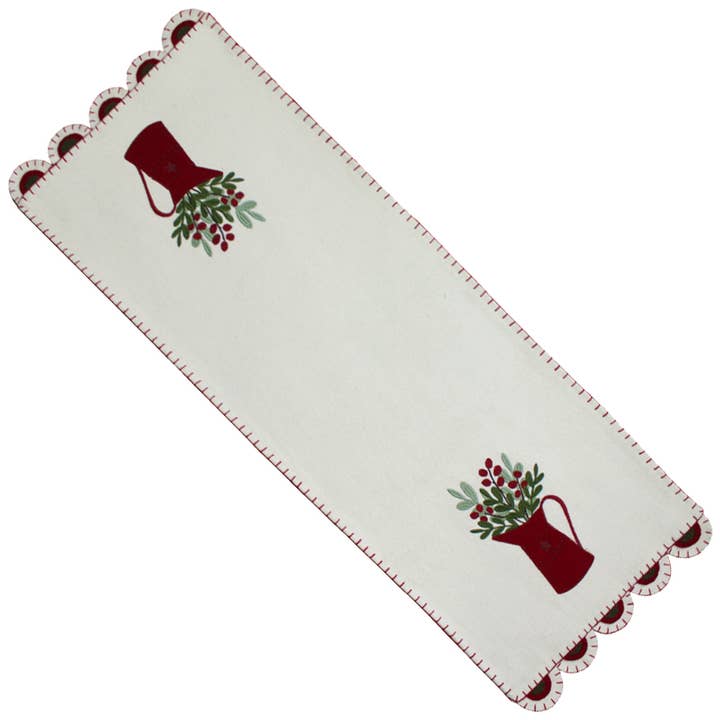 Holiday Pitcher Grädde Löpare för wholesale av Home Collections by Raghu