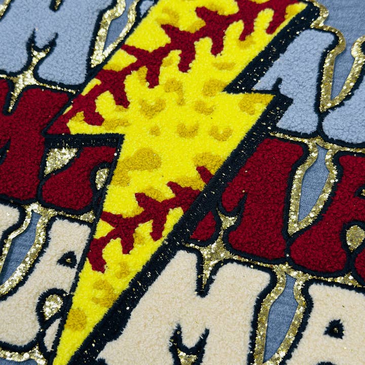 ILTEX Apparel - Wholesale Patch - CP1074 - Softball MAMA Trio Chenille Patch3