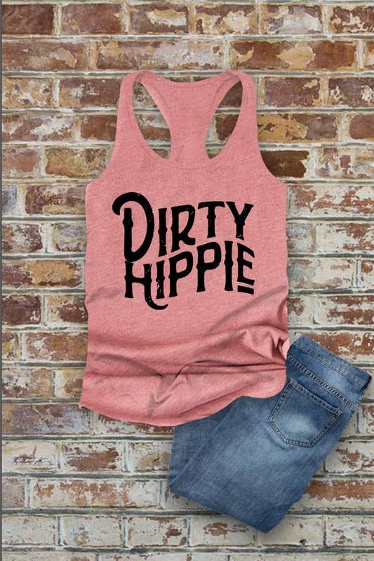 Top Avenue - Wholesale Tank Top - Women's - Dirty Hippie, Women Fit Fitted Racerback Tank Top4
