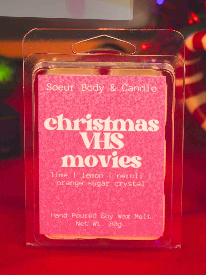 Derretedor de Cera de Soja de Filmes de Natal em VHS por atacado de Soeur Body and Candle